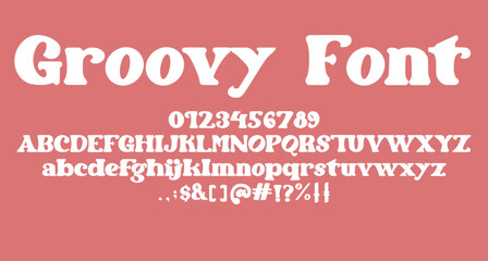 groovy retro serif font Best Alphabet Alphabet Brush Script Logotype Font lettering handwritten