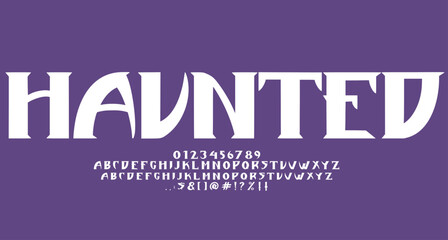 Haunted Gothic font Best Alphabet Alphabet Brush Script Logotype Font lettering handwritten