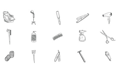 barbershop handdrawn collection
