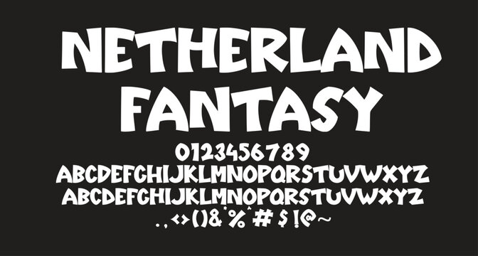 fantasy comic font Best Alphabet Alphabet Brush Script Logotype Font lettering handwritten.