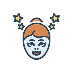 Color illustration icon for stunning 