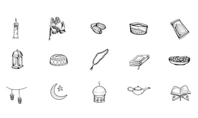 ramadan kareem handdrawn collection