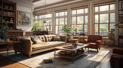 Obraz premium modern living room