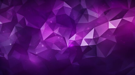 Abstract polygonal blue and purple background. low poly wide banner