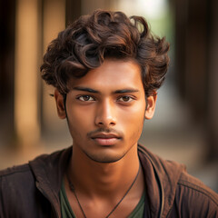 A handsome  boy in his early 20s