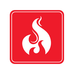 emergency signal of flame risk