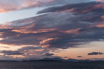 Sunset on San Juan Island in Northwest Washington