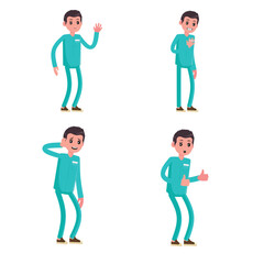 Flat Illustration Health & Nurse Explainer Character