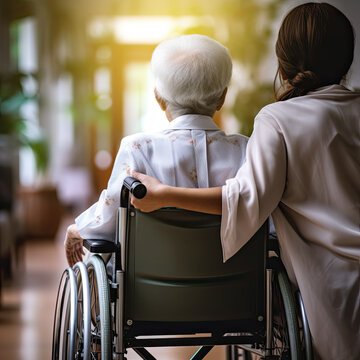 elderly care, nurse and hand,  elders old age patience