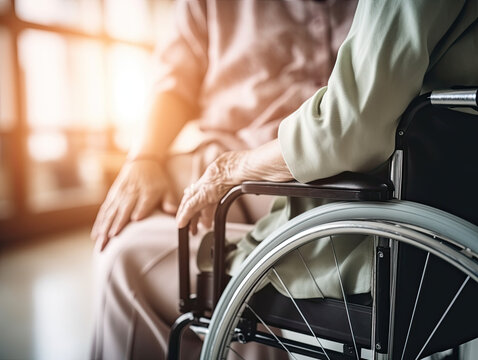 elderly care, nurse and hand,  elders old age patience