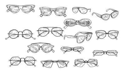 glasses handdrawn collection
