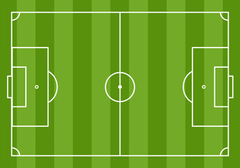 Obraz premium Football or soccer field background in flat design vector.