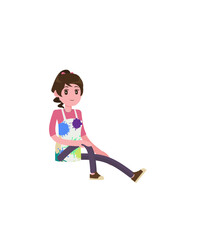 Illustration of Artist Explainer Character