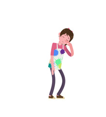 Illustration of Artist Explainer Character