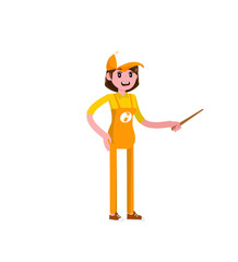 officer of online shop character