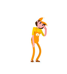 officer of online shop character