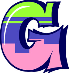 Colorful Graffiti Letter G