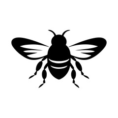 bee on white background