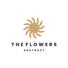 flowers logo template vector illustration design