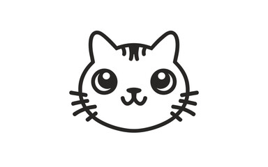 Illustration of a cat with a smile