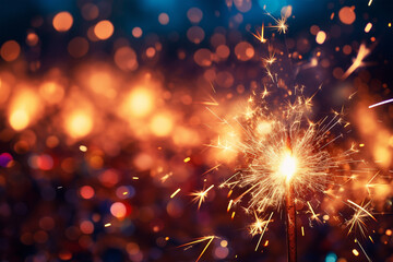 Sparkling Lights Christmas Fireworks Party new Year