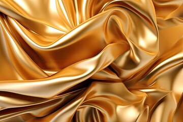 Gold background or texture and gradients shadow. AI Generative.
