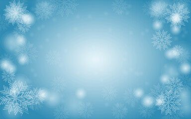 christmas background with snowflakes