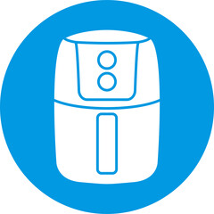 cooking air fryer appliance icon for graphic design, logo, website, social media, mobile app, UI illustration