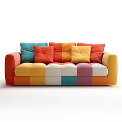 sofa soft modern on a white background