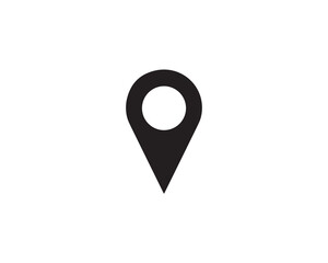 Location pointer icon vector symbol design illustration.
