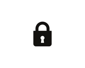 Lock safety icon vector symbol design illustration 