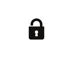 Lock safety icon vector symbol design illustration 