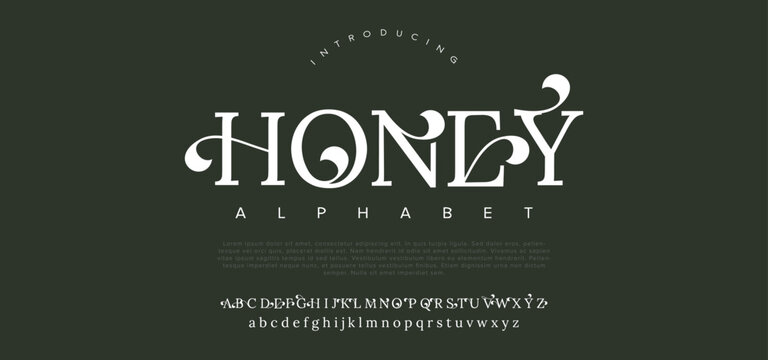 Luxury alphabet letters font and number. Typography elegant wedding classic lettering serif fonts decorative vintage retro concept. vector illustration