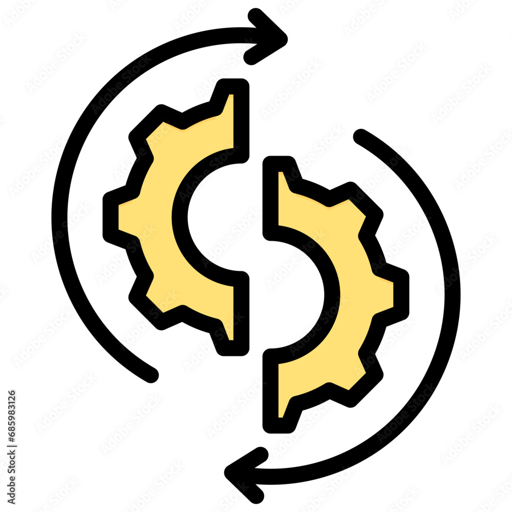 Aufkleber Problem Outline Color Icon