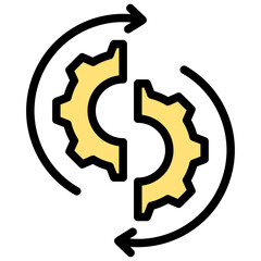 Problem Outline Color Icon