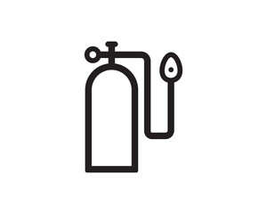 Oxygen control icon vector design illustration