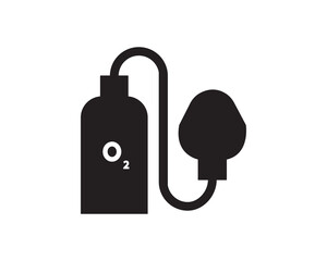 Oxygen control icon vector design illustration