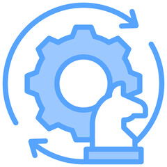 Strategy Blue Icon