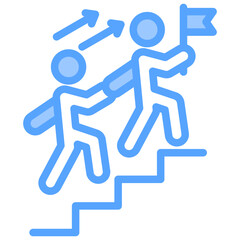 Leadership Blue Icon