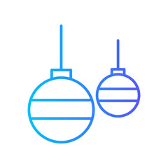 bauble gradient icon