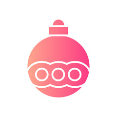 Obraz premium bauble gradient icon