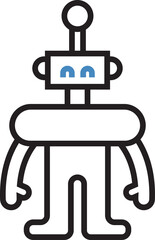 Humanoid Robot Icon