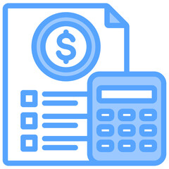 Budget Blue Icon
