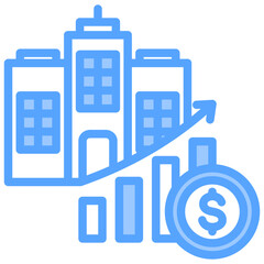 Revenue Blue Icon