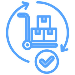 Complete Procurement Blue Icon