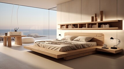 Create a Serene and Inviting Minimalist Bedroom with Scandinavian-Inspired, Luxurious Design