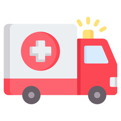 Ambulance Flat Icon
