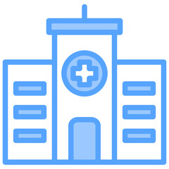 Hospital Blue Icon