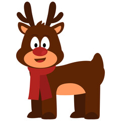 Cute Cartoon Reindeer