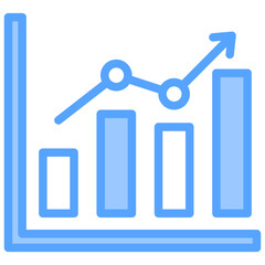 Statistic Blue Icon